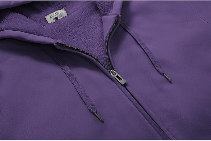 IGEEKWELL Men's Winter Hoodies Full Zip Up Fleece Sherpa Lined Heavyweight Jacket-ZITY0652|Swisswell