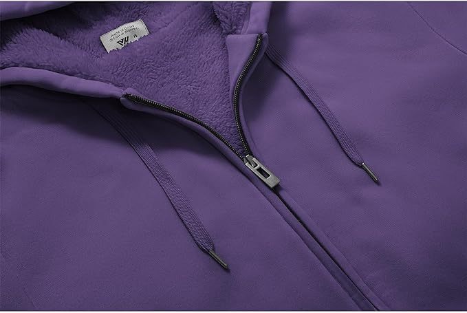 IGEEKWELL Men's Winter Hoodies Full Zip Up Fleece Sherpa Lined Heavyweight Jacket-ZITY0652|Swisswell