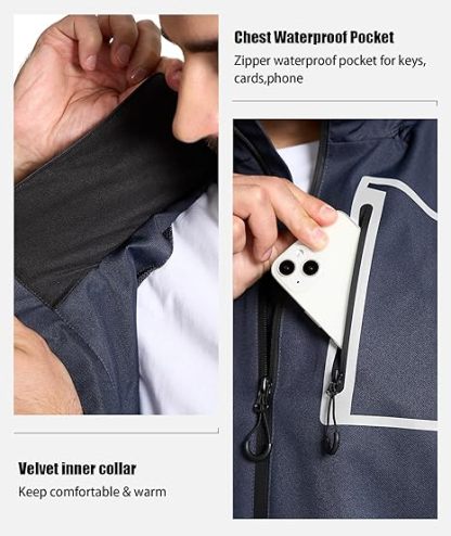 Men's Waterproof Rain Gear Outdoor Rainwear-CUMRS03412