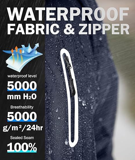 Men's Waterproof Lightweight  Outdoor Rainwear-TUMRS00209