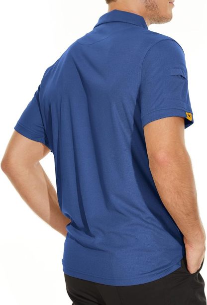 IGEEKWELL Mens Polo Shirts Short Sleeve Golf Collared Shirt Tennis T-Shirt -AUMPO00001|Swisswell