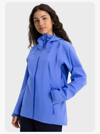 SWISSWELL Women′s Hooded Hard-Shell Waterproof Windproof Fishing Hiking Jacket-DAW043|Swisswell