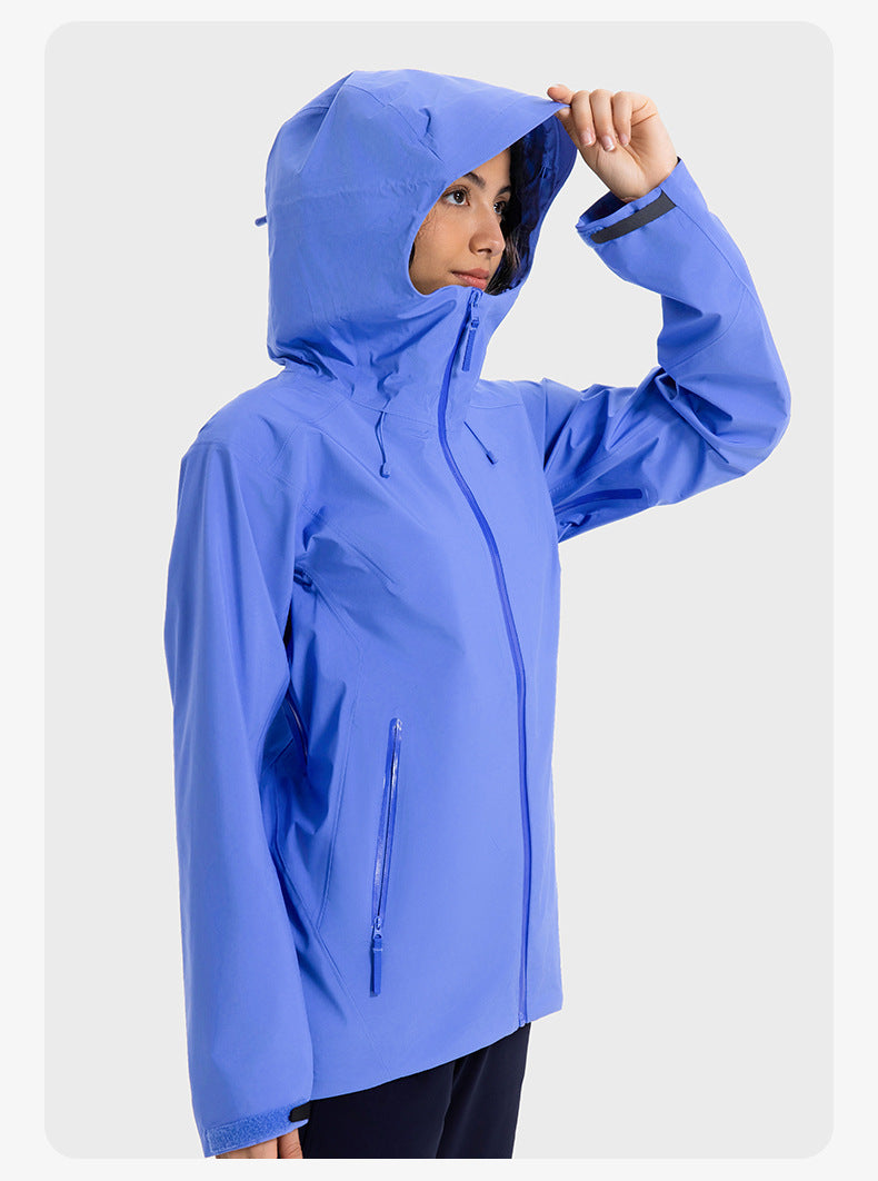 SWISSWELL Women′s Hooded Hard-Shell Waterproof Windproof Fishing Hiking Jacket-DAW043|Swisswell