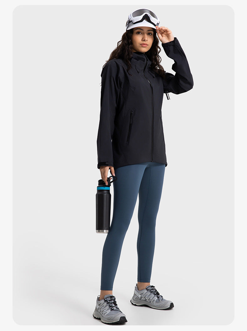 SWISSWELL Women′s Hooded Hard-Shell Waterproof Windproof Fishing Hiking Jacket-DAW043|Swisswell