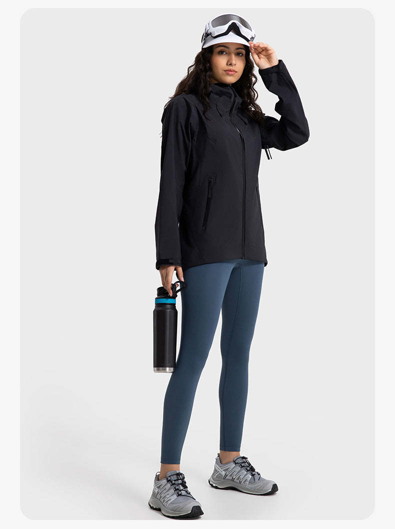 SWISSWELL Women′s Hooded Hard-Shell Waterproof Windproof Fishing Hiking Jacket-DAW043|Swisswell