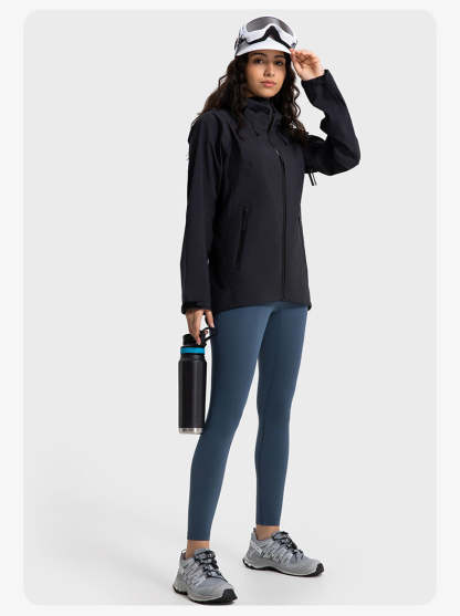 SWISSWELL Women′s Hooded Hard-Shell Waterproof Windproof Fishing Hiking Jacket-DAW043|Swisswell