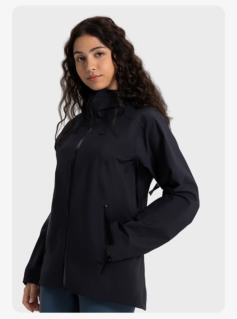 SWISSWELL Women′s Hooded Hard-Shell Waterproof Windproof Fishing Hiking Jacket-DAW043|Swisswell