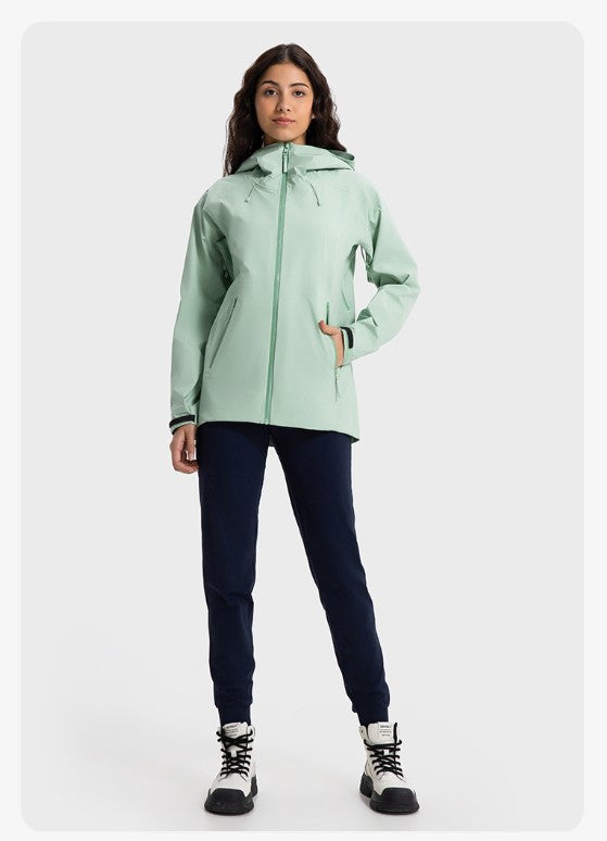 SWISSWELL Women′s Hooded Hard-Shell Waterproof Windproof Fishing Hiking Jacket-DAW043|Swisswell