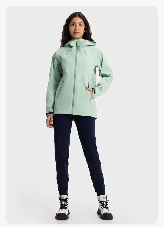 SWISSWELL Women′s Hooded Hard-Shell Waterproof Windproof Fishing Hiking Jacket-DAW043|Swisswell