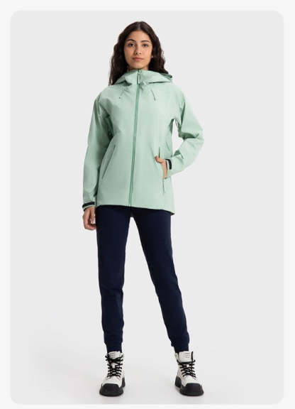 SWISSWELL Women′s Hooded Hard-Shell Waterproof Windproof Fishing Hiking Jacket-DAW043|Swisswell