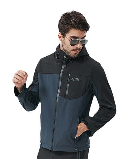 SWISSWELL Men Fashionable Color Matching Soft Shell Outdoor Windproof Jacket -ZPK010368|Swisswell