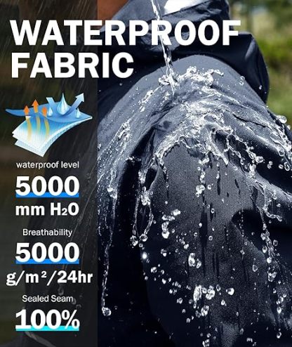 Men's Waterproof Breathable Packable Rainwear-CUMRS05414