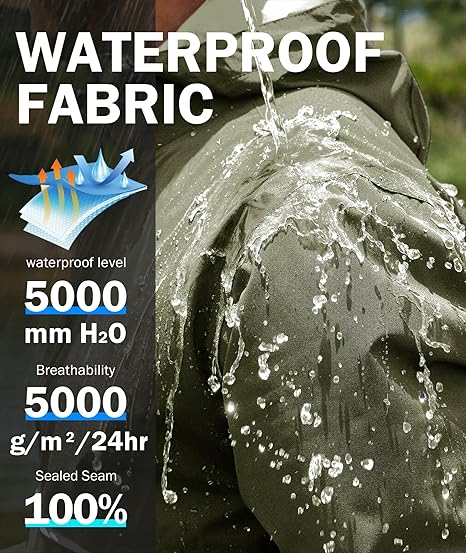 Men's Waterproof Breathable Packable Rainwear-CUMRS05414