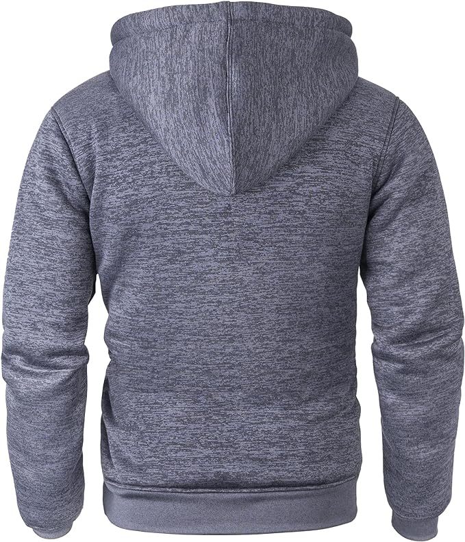 IGEEKWELL Men's Winter Hoodies Full Zip Up Fleece Sherpa Lined Heavyweight Jacket-ZITY0652|Swisswell