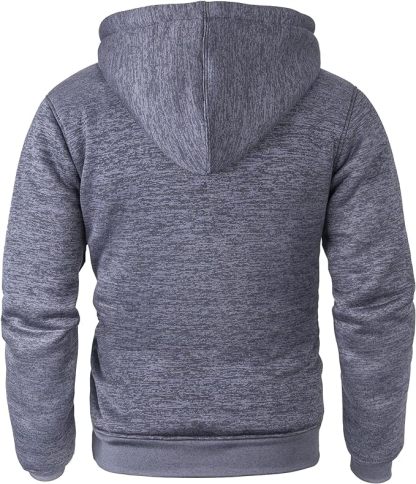 IGEEKWELL Men's Winter Hoodies Full Zip Up Fleece Sherpa Lined Heavyweight Jacket-ZITY0652|Swisswell