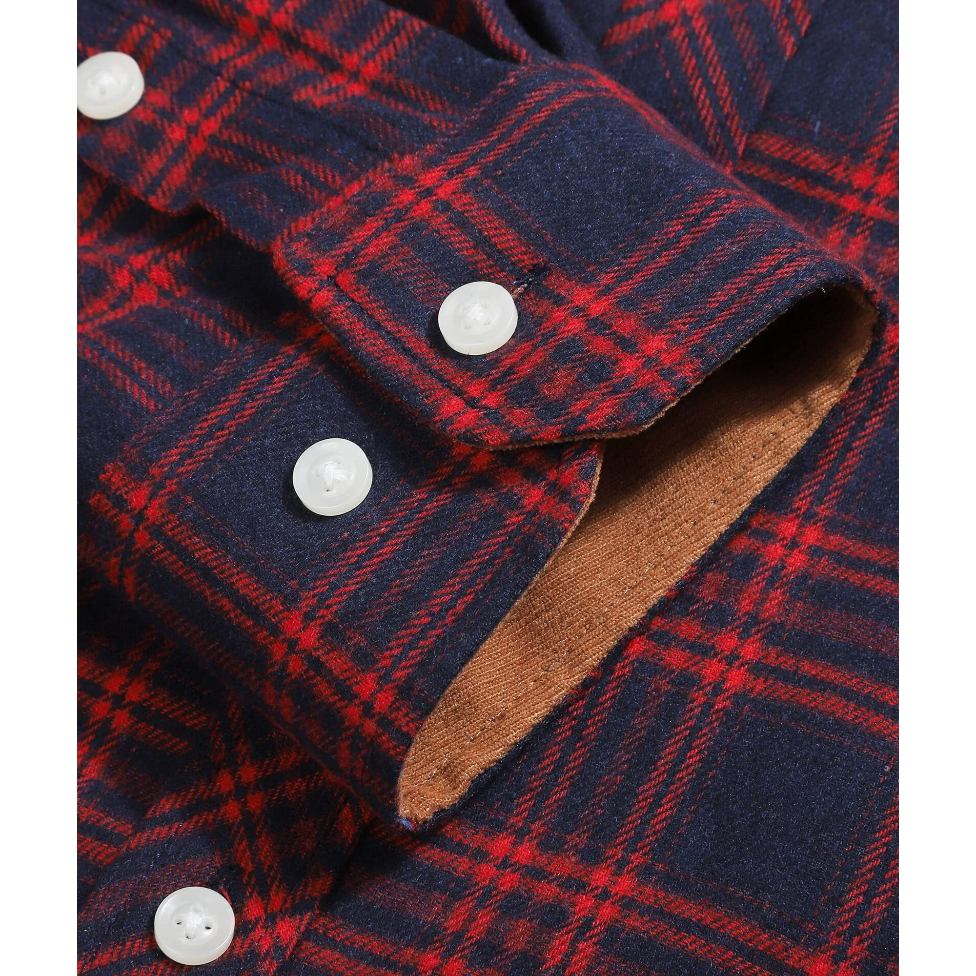 IGEEKWELL Men's Flannel Cotton Long Sleeve Casual Button Down Fleece Shirts with 2 Pockets-CFMMX20000|Swisswell