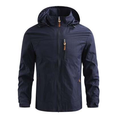 SWISSWELL Men's Hooded Windbreaker Top Thin Jacket -ZPK006989|Swisswell