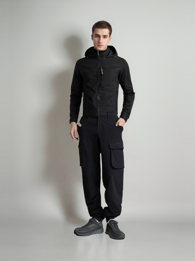 SWISSWELL Men's Hooded Windbreaker Top Thin Jacket -ZPK006989|Swisswell