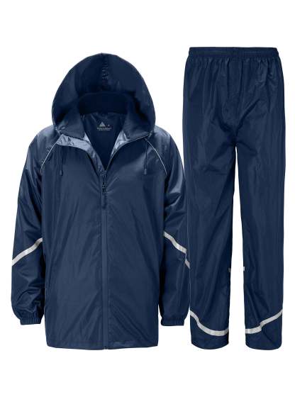 SWISSWELL Men's Windbreaker Rain Jacket Lightweight Hooded Raincoat -ZPK006301|Swisswell