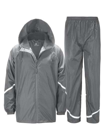 SWISSWELL Men's Windbreaker Rain Jacket Lightweight Hooded Raincoat -ZPK006301|Swisswell