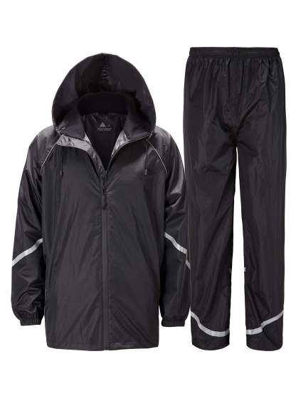 SWISSWELL Men's Windbreaker Rain Jacket Lightweight Hooded Raincoat -ZPK006301|Swisswell