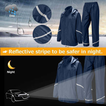 SWISSWELL Men's Windbreaker Rain Jacket Lightweight Hooded Raincoat -ZPK006301|Swisswell