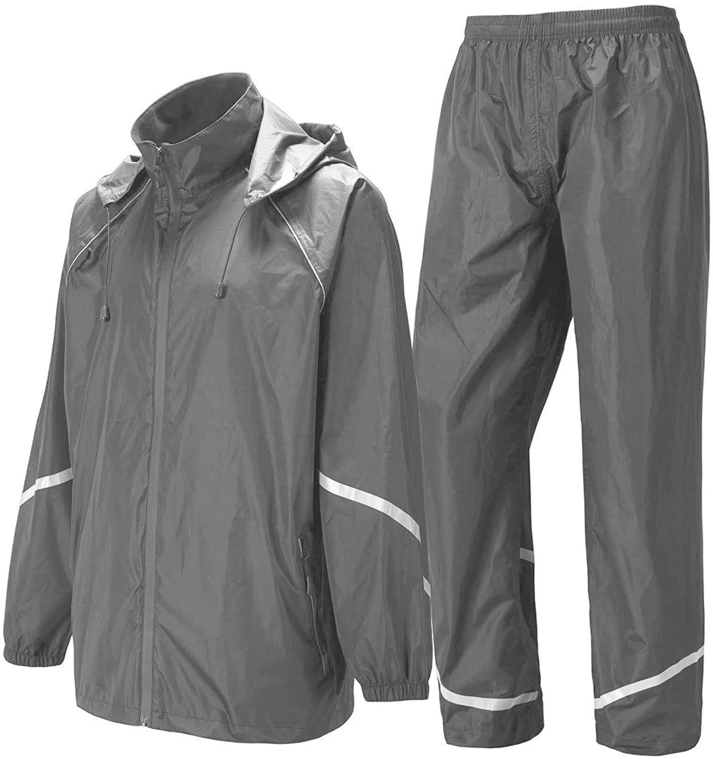 SWISSWELL Men's Windbreaker Rain Jacket Lightweight Hooded Raincoat -ZPK006301|Swisswell