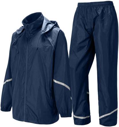 SWISSWELL Men's Windbreaker Rain Jacket Lightweight Hooded Raincoat -ZPK006301|Swisswell