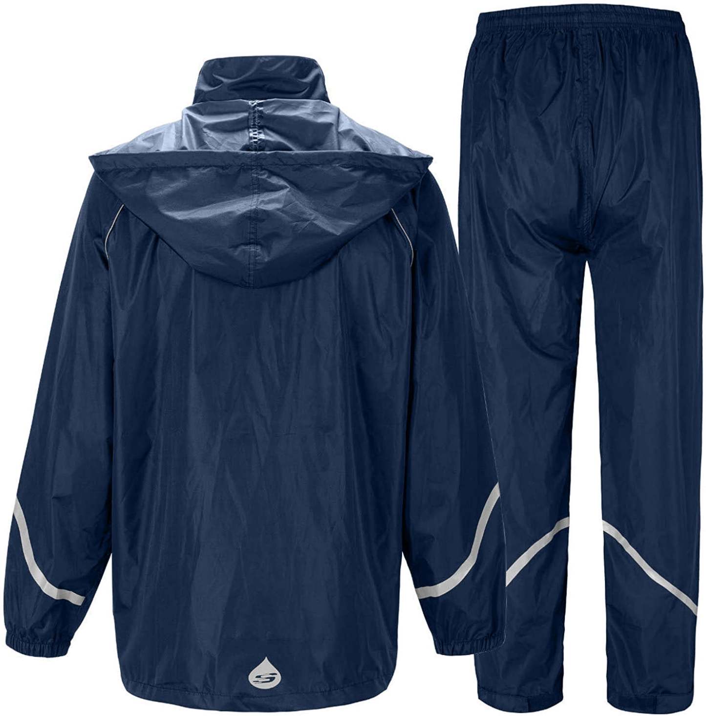 SWISSWELL Men's Windbreaker Rain Jacket Lightweight Hooded Raincoat -ZPK006301|Swisswell