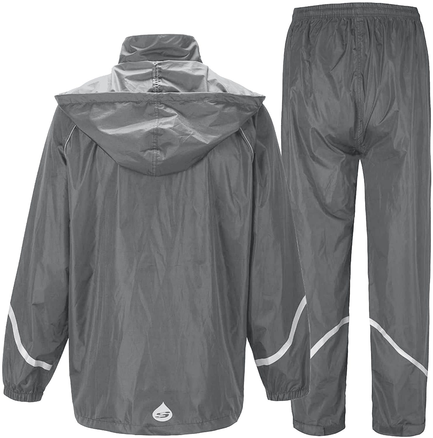 SWISSWELL Men's Windbreaker Rain Jacket Lightweight Hooded Raincoat -ZPK006301|Swisswell