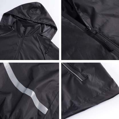 SWISSWELL Men's Windbreaker Rain Jacket Lightweight Hooded Raincoat -ZPK006301|Swisswell