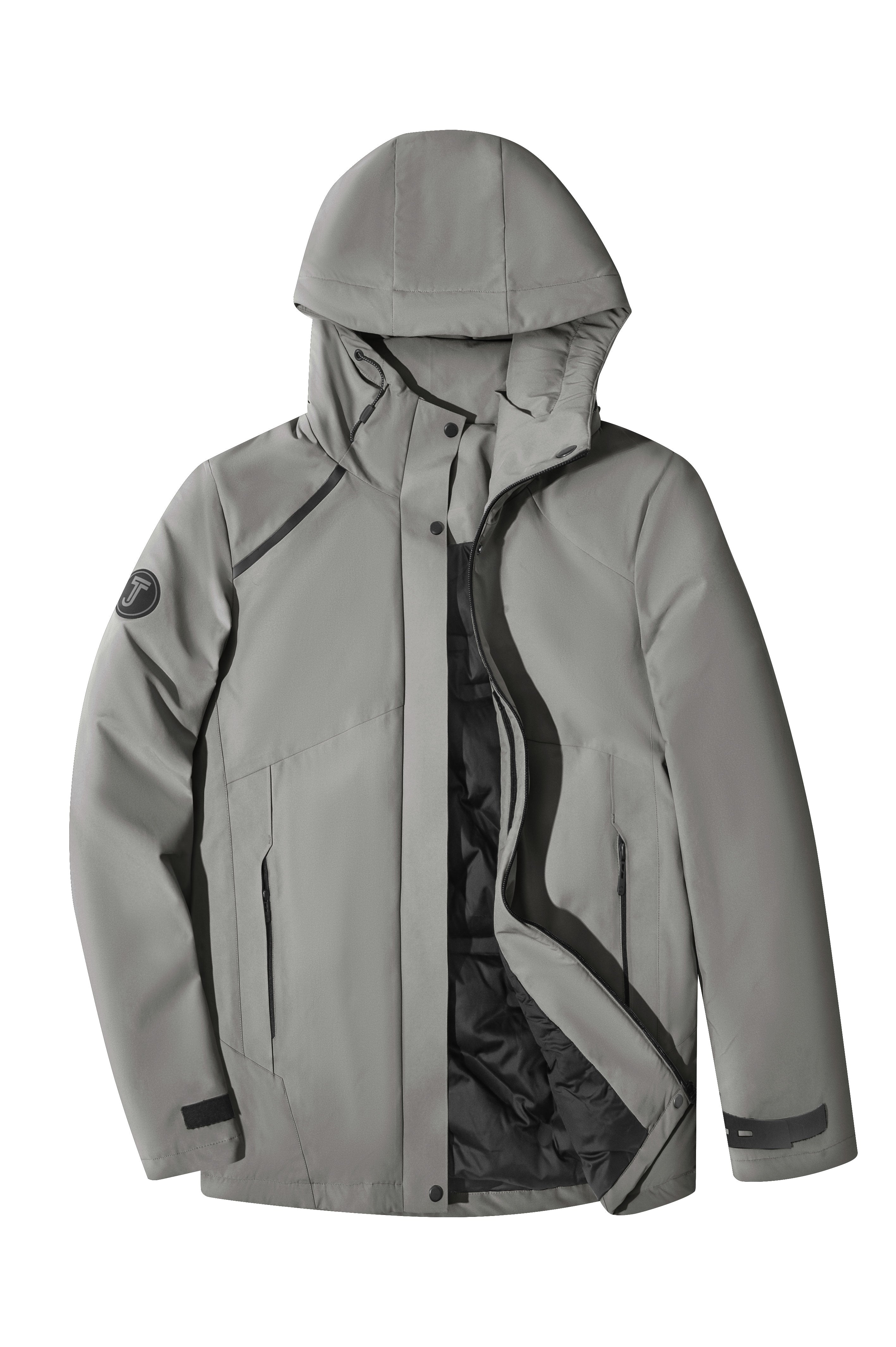 SWISSWELL Mens Seam-Sealed Solid Padded full Zipper with Pocket Jacket -SH-M-1122|Swisswell