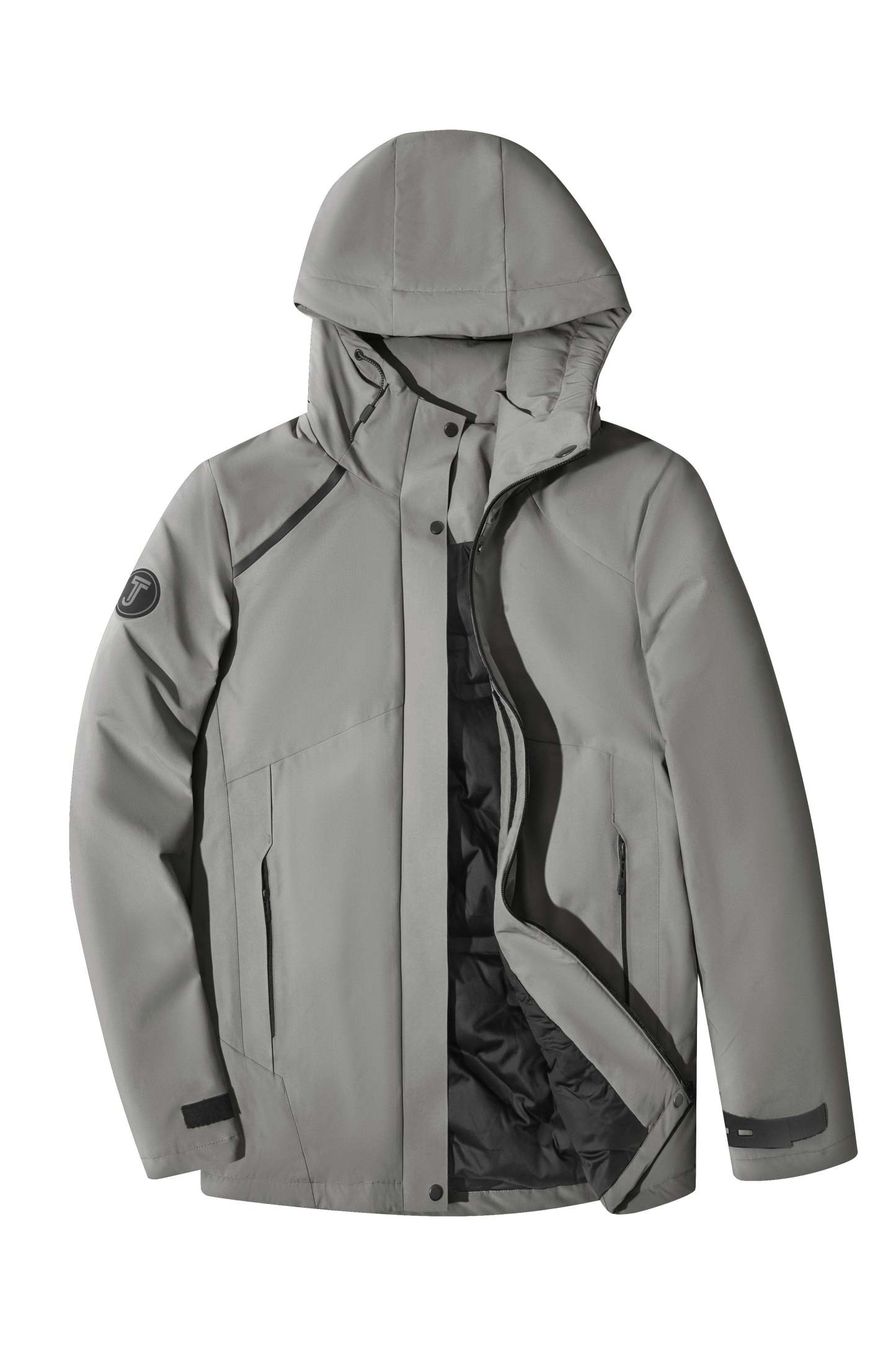 SWISSWELL Mens Seam-Sealed Solid Padded full Zipper with Pocket Jacket -SH-M-1122|Swisswell