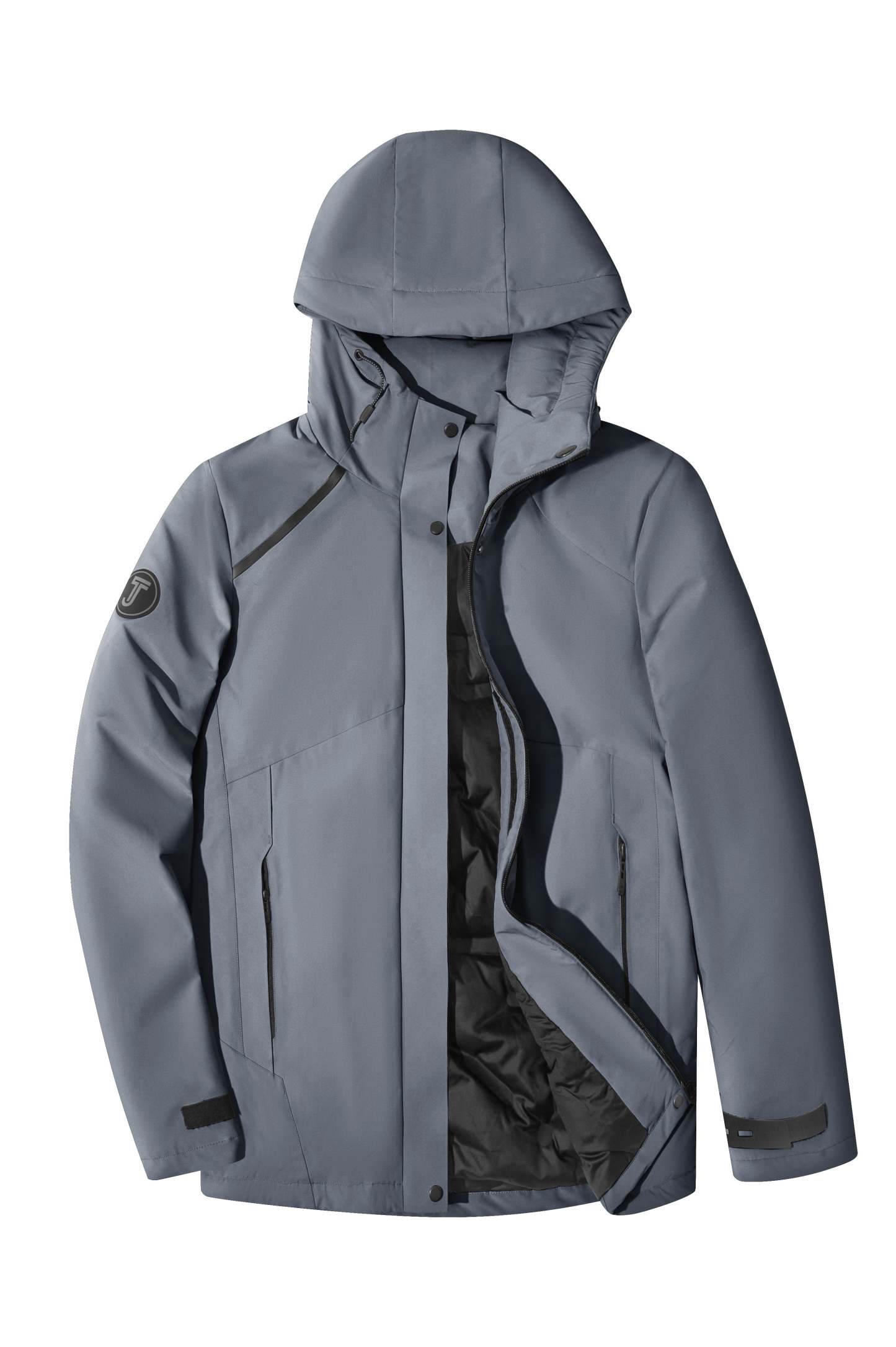 SWISSWELL Mens Seam-Sealed Solid Padded full Zipper with Pocket Jacket -SH-M-1122|Swisswell