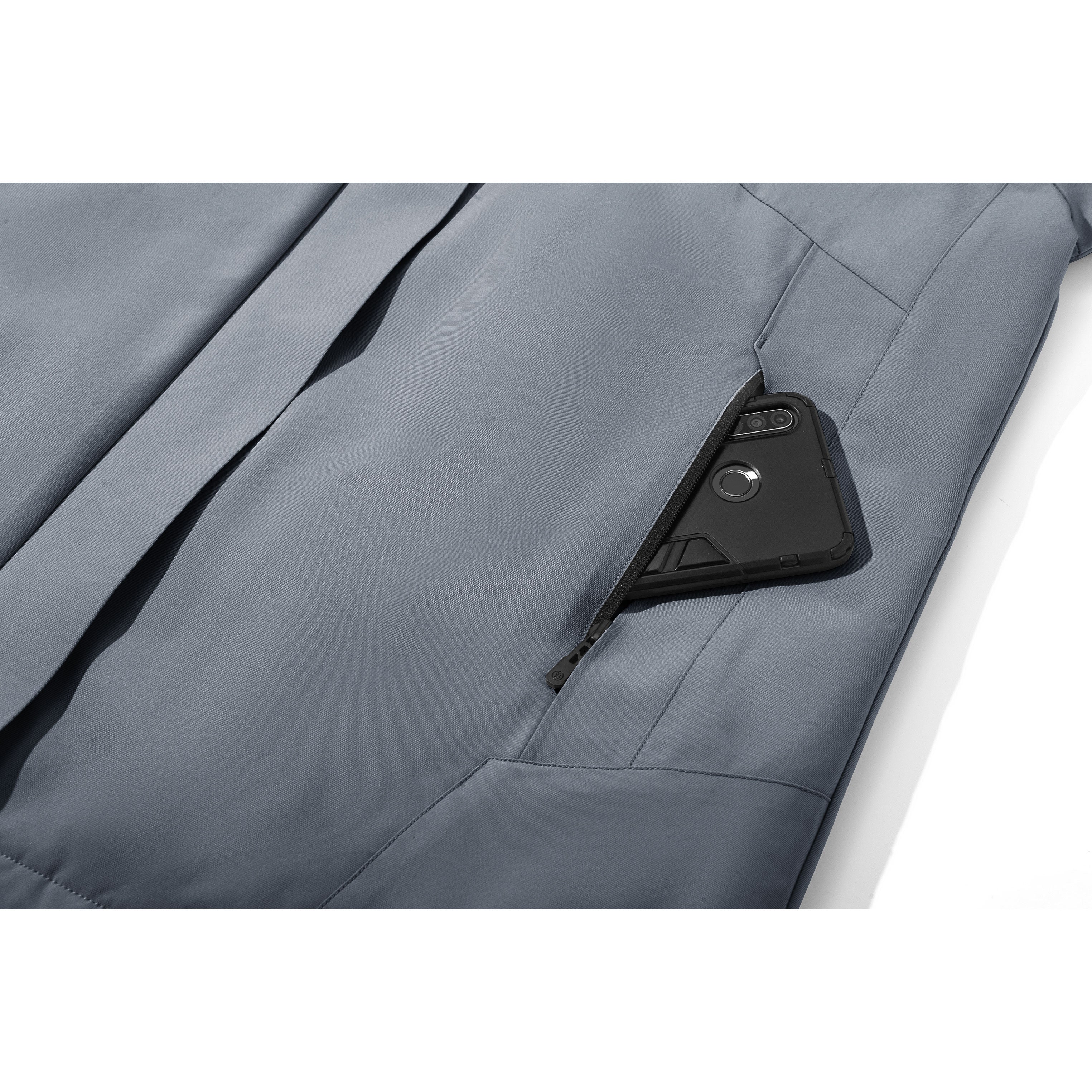 SWISSWELL Mens Seam-Sealed Solid Padded full Zipper with Pocket Jacket -SH-M-1122|Swisswell