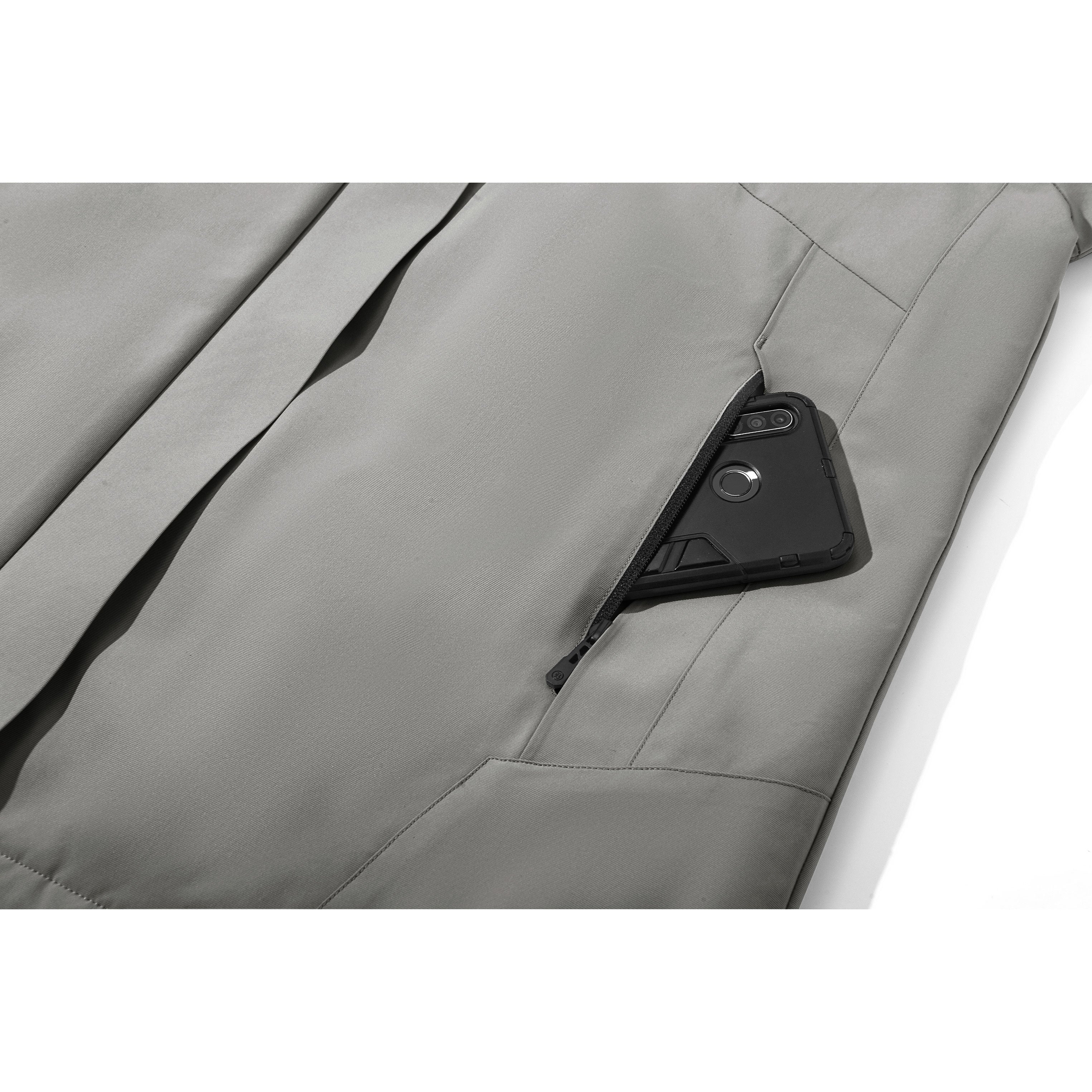 SWISSWELL Mens Seam-Sealed Solid Padded full Zipper with Pocket Jacket -SH-M-1122|Swisswell