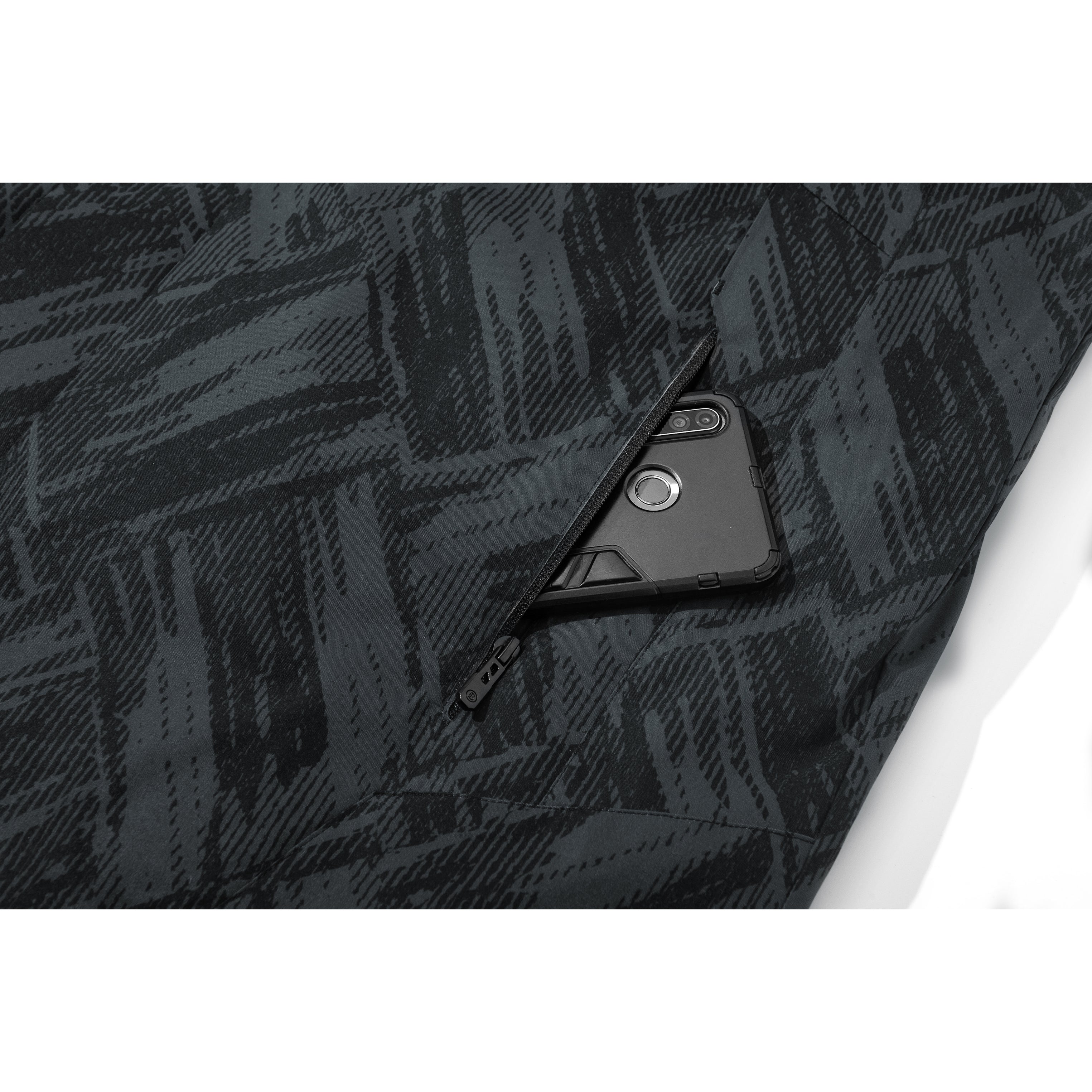 SWISSWELL Men's Seam-Sealed Overprint Hooded Waterproof skiing Jacket-SH-M-1123|Swisswell