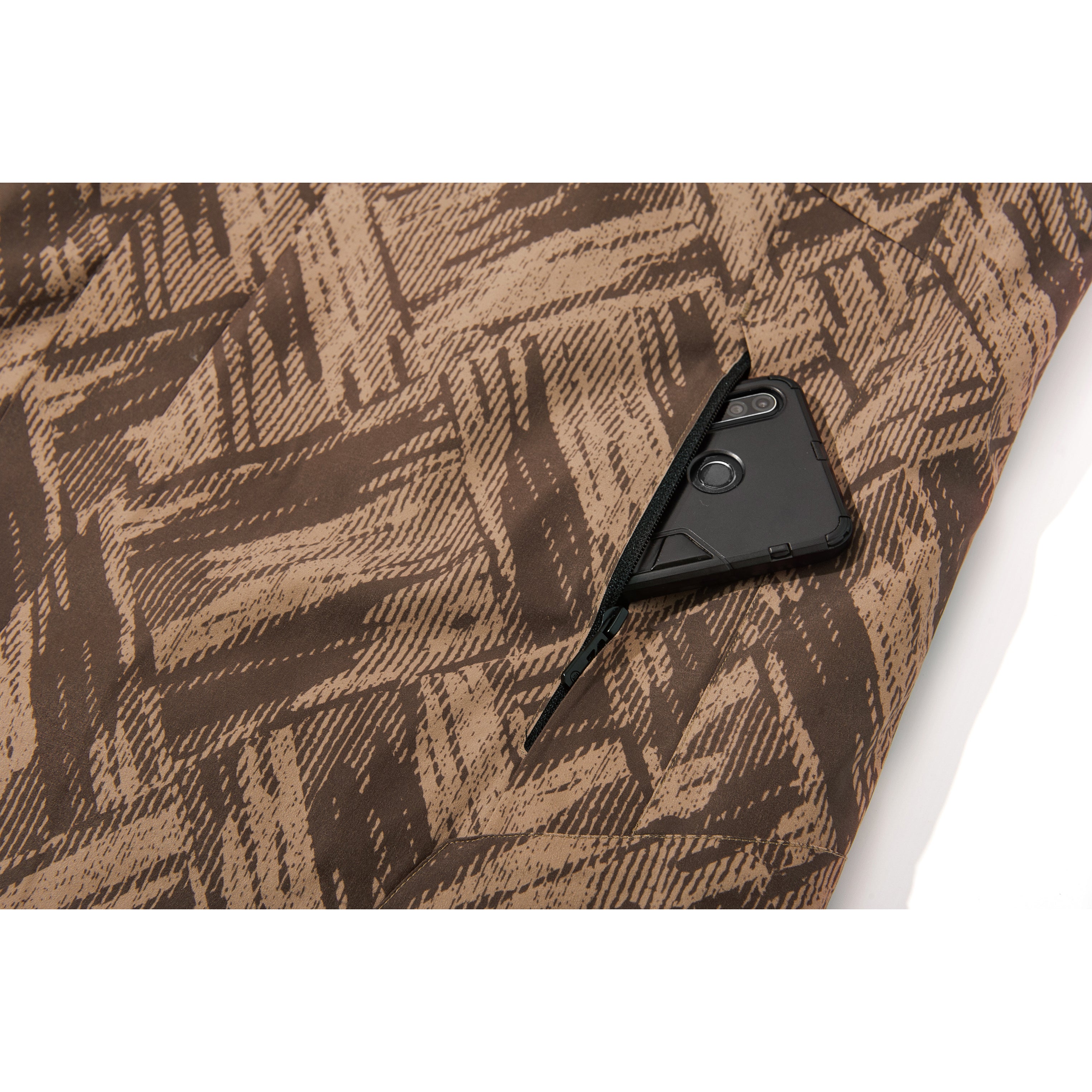 SWISSWELL Men's Seam-Sealed Overprint Hooded Waterproof skiing Jacket-SH-M-1123|Swisswell