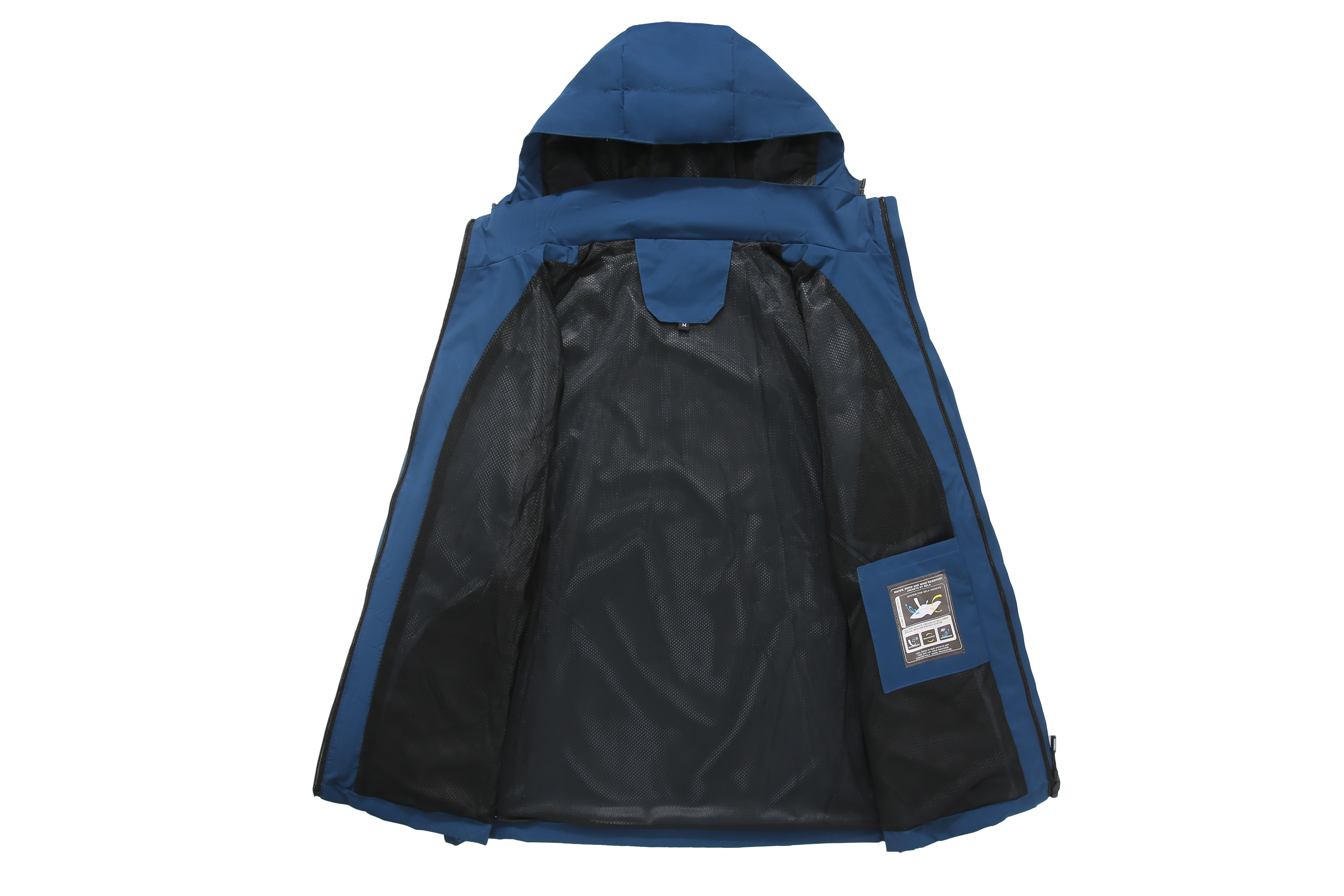 SWISSWELL Men's Windbreaker Rain Jacket Lightweight Hooded Raincoat -CUMRC01482|Swisswell