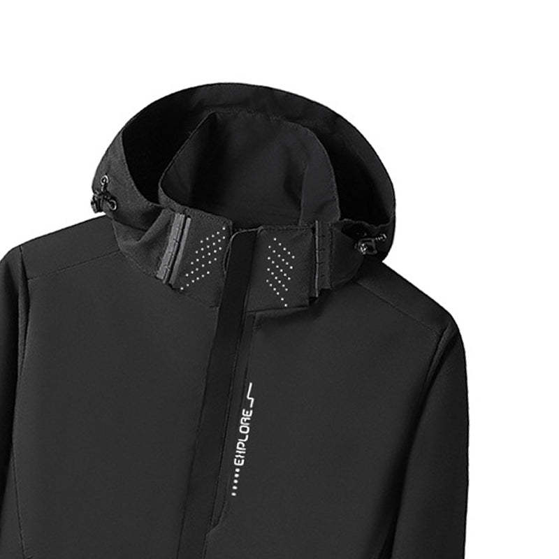 SWISSWELL Men's Thin Hooded Waterproof Long Sleeved Zip Up Jackets-ZPK002539|Swisswell