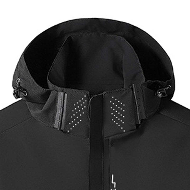 SWISSWELL Men's Thin Hooded Waterproof Long Sleeved Zip Up Jackets-ZPK002539|Swisswell