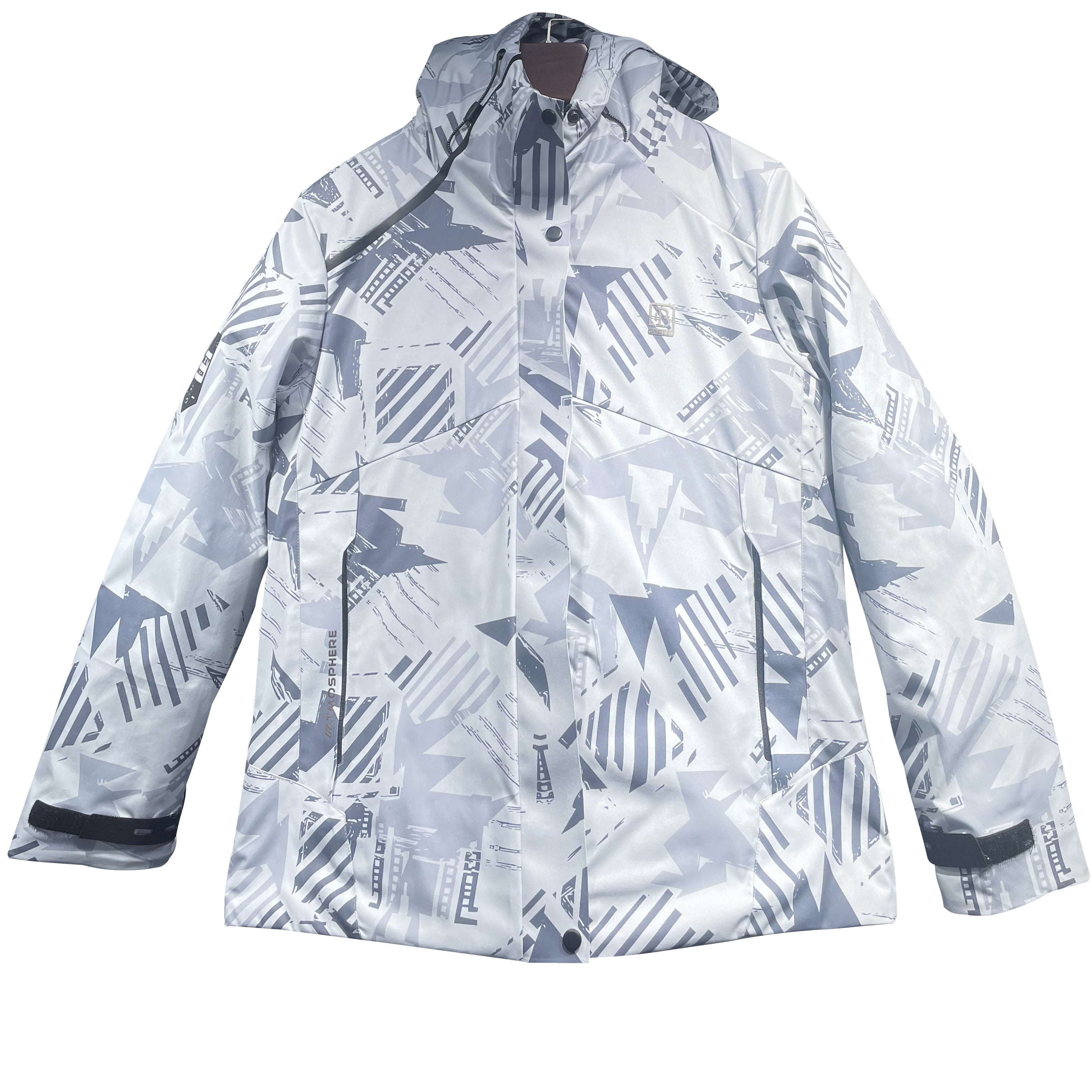 SWISSWELL Men's Seam-Sealed Overprint Hooded Waterproof skiing Jacket-SH-M-1123|Swisswell