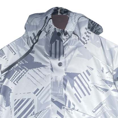 SWISSWELL Men's Seam-Sealed Overprint Hooded Waterproof skiing Jacket-SH-M-1123|Swisswell