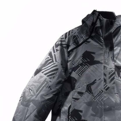 SWISSWELL Men's Seam-Sealed Overprint Hooded Waterproof skiing Jacket-SH-M-1123|Swisswell