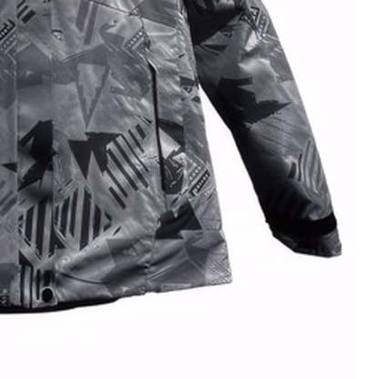 SWISSWELL Men's Seam-Sealed Overprint Hooded Waterproof skiing Jacket-SH-M-1123|Swisswell