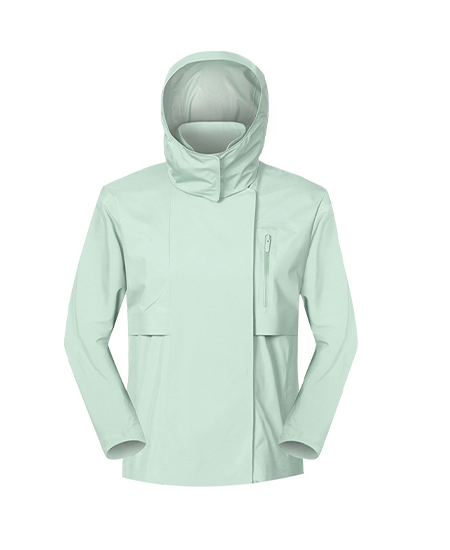 SWISSWELL Women's Detachable Hood Short Windproof Windbreaker Waterproof Jacket DAW039|Swisswell