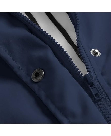 SWISSWELL Women Coat Solid Color Drawstring Windbreaker Hooded Jacket -ZPK006099|Swisswell