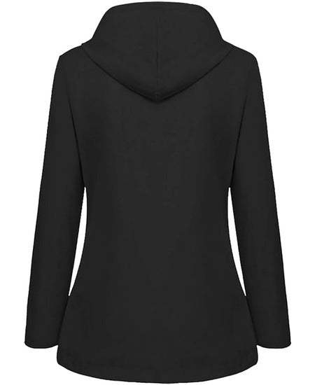 SWISSWELL Women Coat Solid Color Drawstring Windbreaker Hooded Jacket -ZPK006099|Swisswell