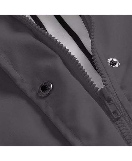 SWISSWELL Women Coat Solid Color Drawstring Windbreaker Hooded Jacket -ZPK006099|Swisswell