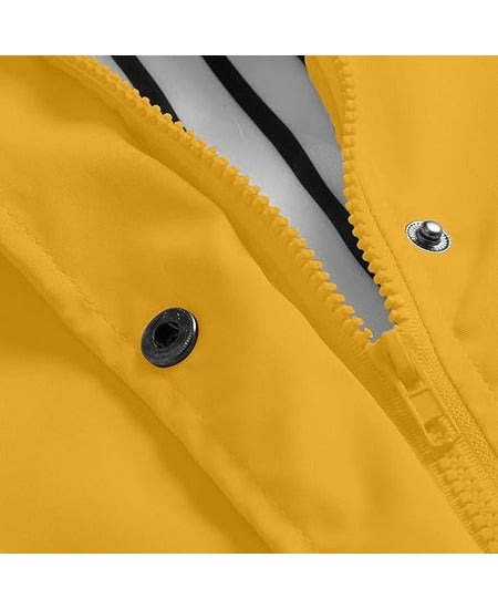 SWISSWELL Women Coat Solid Color Drawstring Windbreaker Hooded Jacket -ZPK006099|Swisswell